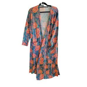 Lularoe Sarah Cardigan with Rose Print